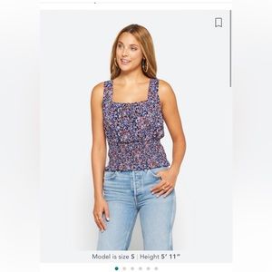 Nine Britton, size medium, Gracee Crop Blouse